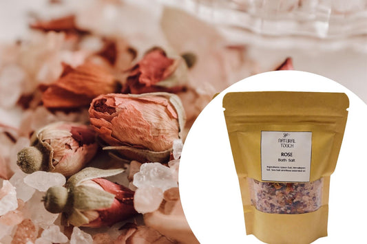 Rose Petal Bath Salt Bag 5.2 OZ.