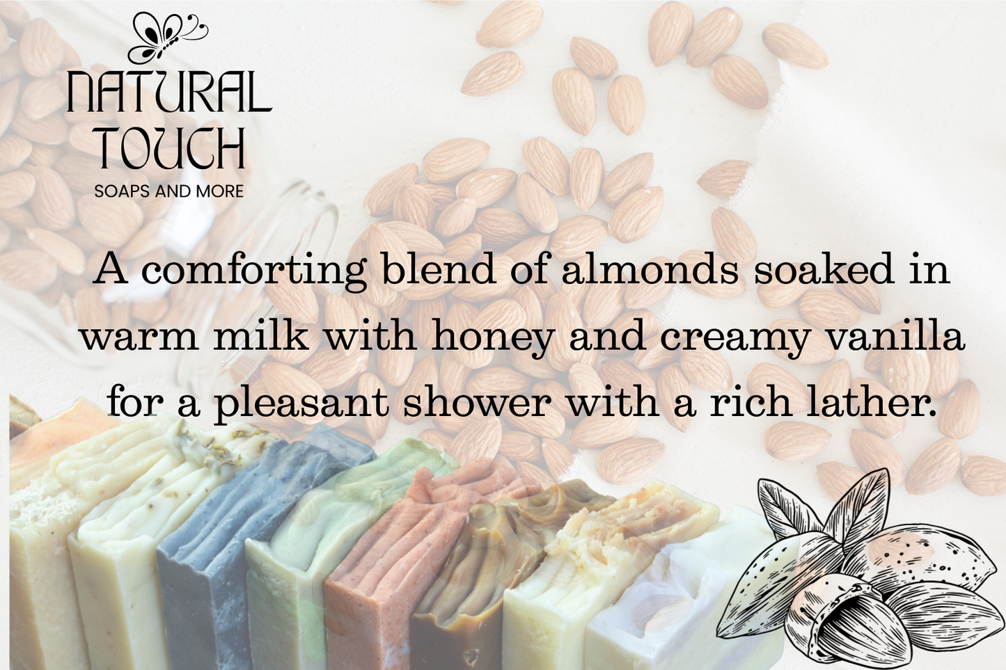 Almonds, Milk & Honey Soap
