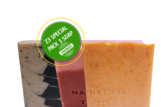 Z3 Pack of 3 Units, Natural Bar Soap